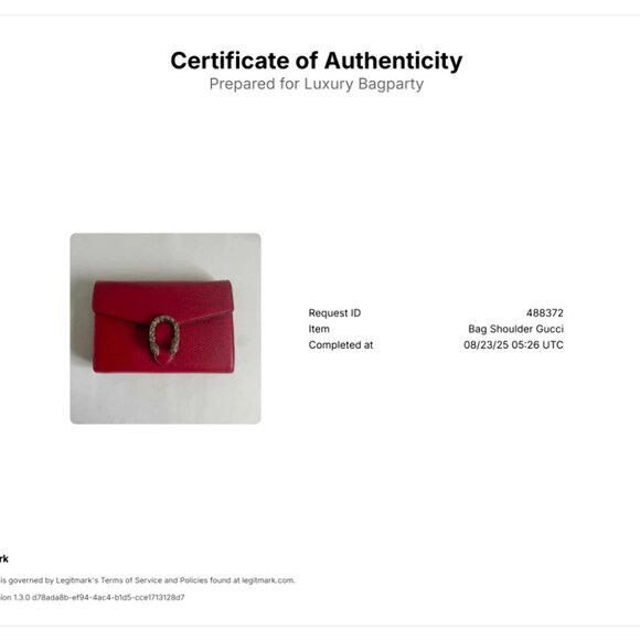 Gucci Dionysus Wallet on Chain Red - Picture 2 of 9